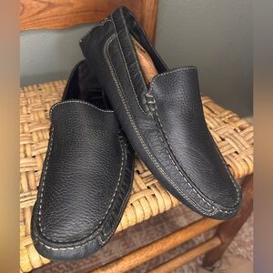 JF J FERRAR  Driving Loafers Mens Black Slip On Shoes Size 9M Barton Mocassin